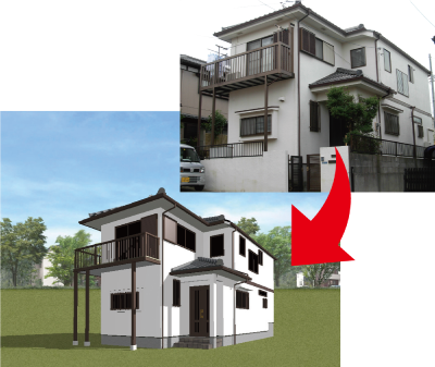 セット1 外装リフォーム図面